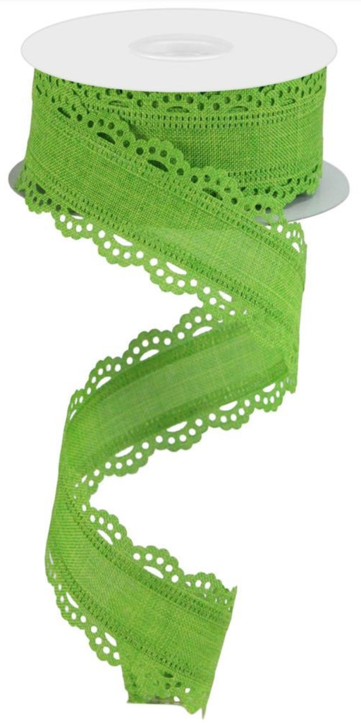 Encaje Scalloped - Verde