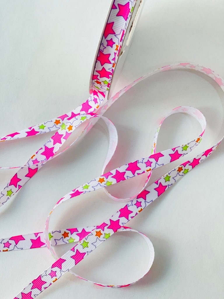 Popotillo Estampado - Estrellas Blancas 