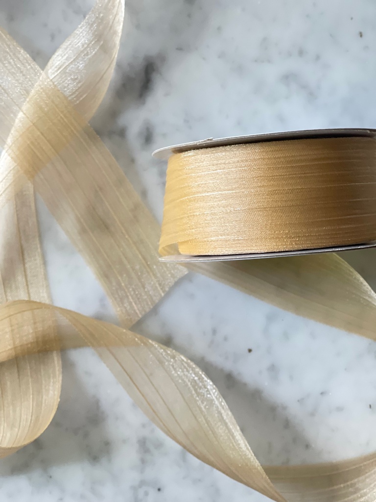 Organza Satinada - Beige 