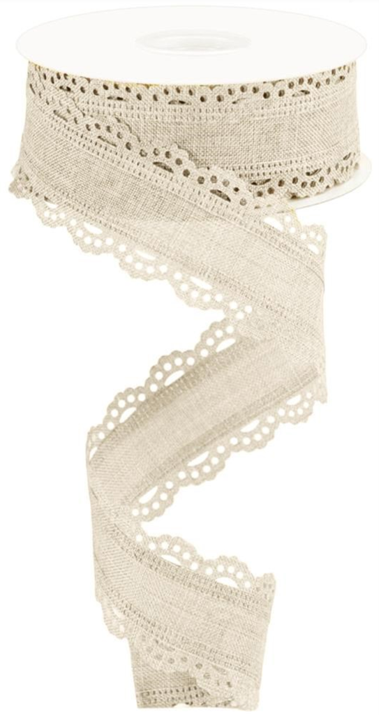 Encaje Scalloped - Beige 