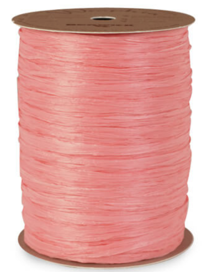 Rafia Mate Coral Decoracion Regalo