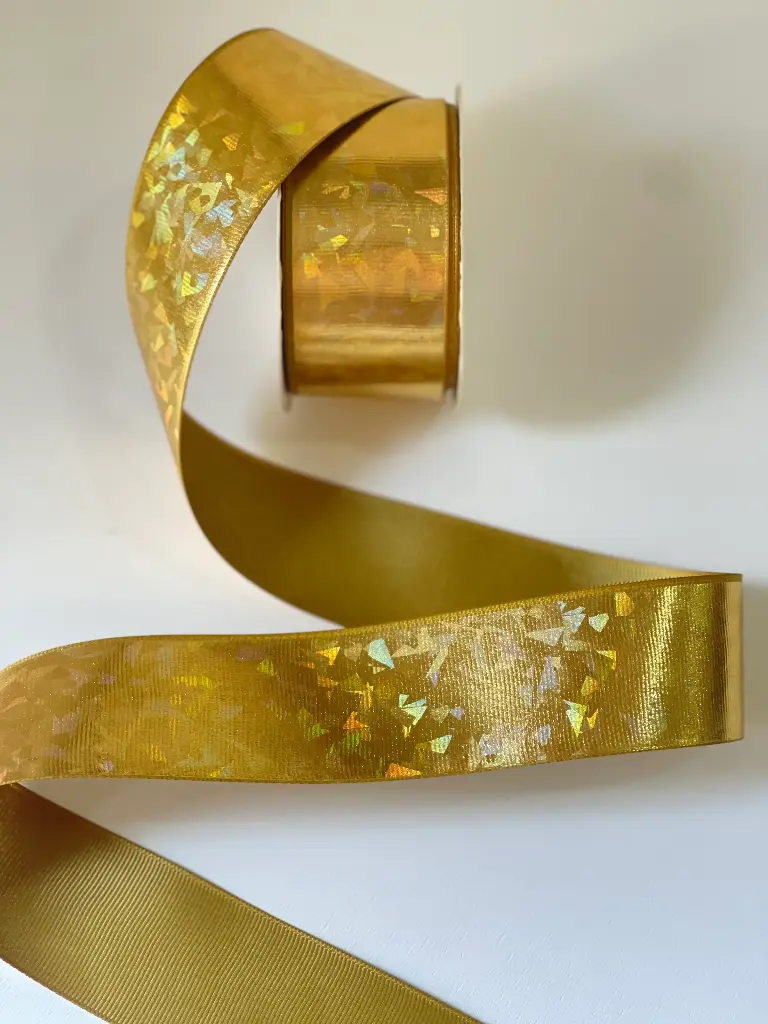 Popotillo estampado - Holo Dorado