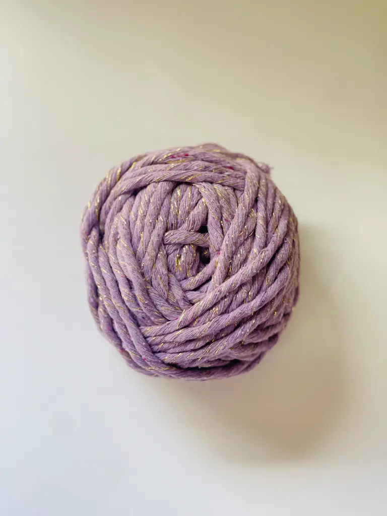 Macrame hilo Lurex - Lila