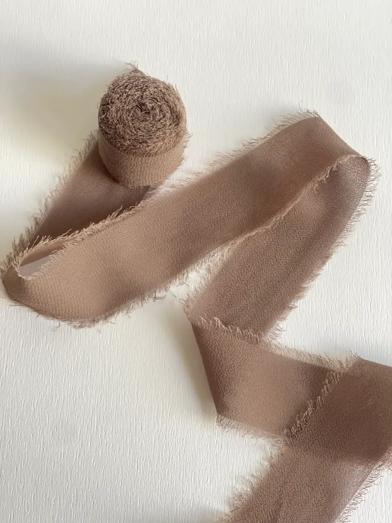 Chiffon Deshilachado - Taupe