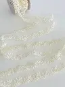 Encaje Hollow - Polka Ivory
