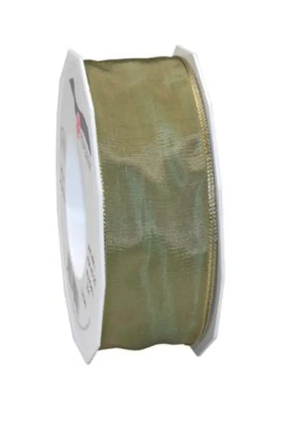 Silk Ribbon - Antique Green