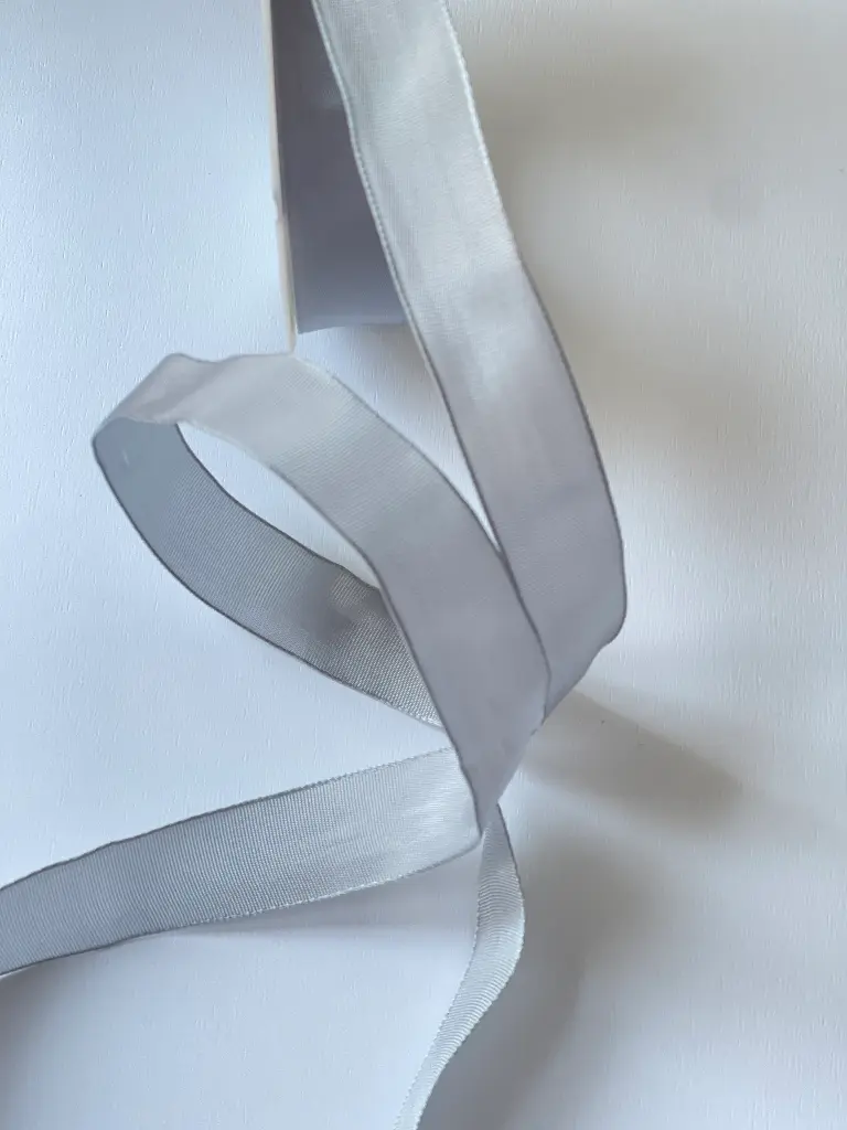 Silk Ribbon - Silver
