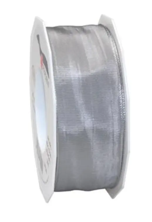 Silk Ribbon - Silver