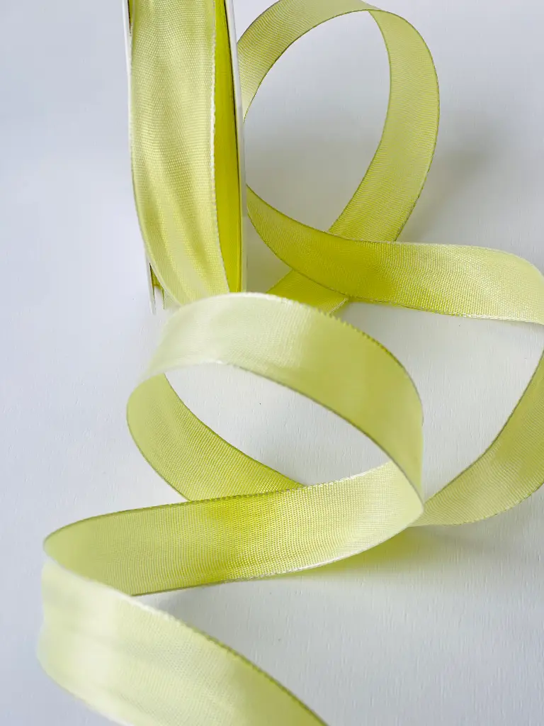 Silk Ribbon - Light Yellow