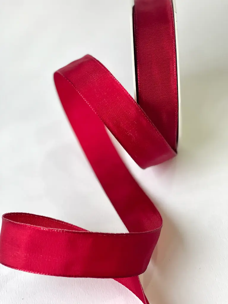 Silk Ribbon - Ruby Red