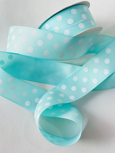 [4718] Popotillo Estampado - Polka Aqua