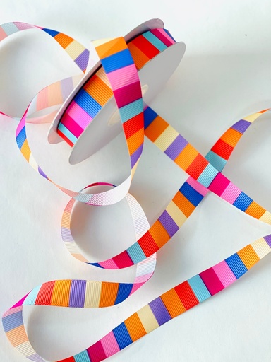 [PTR2414] Popotillo Estampado - Lineas Arcoiris