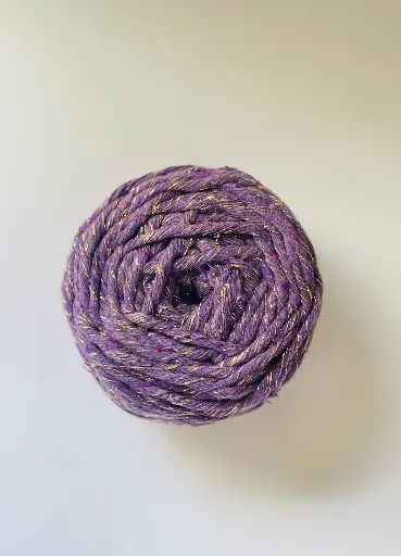 [Macrame Morado] Macrame hilo Lurex - Morado