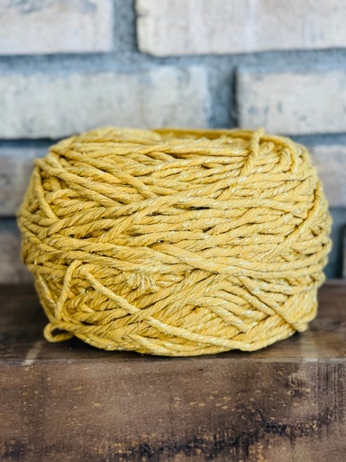 [macrame amarillo] Macrame hilo Lurex - Amarillo Mostaza 