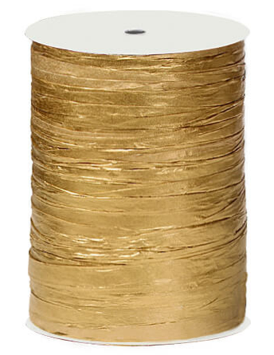 [rafia-de-papel-oro-decoracion-regalo] Rafia De Papel - Oro