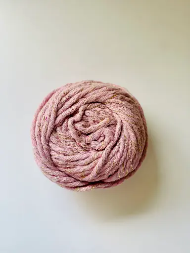 [Macrame Rosa Pastel] Macrame hilo Lurex - Rosa Pastel