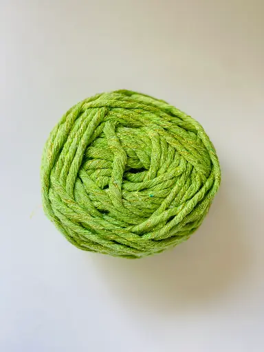 [Macrame Verde Limon] Macrame hilo Lurex - Verde Limón