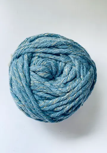 [Macrame Mezclilla] Macrame hilo Lurex - Mezclilla