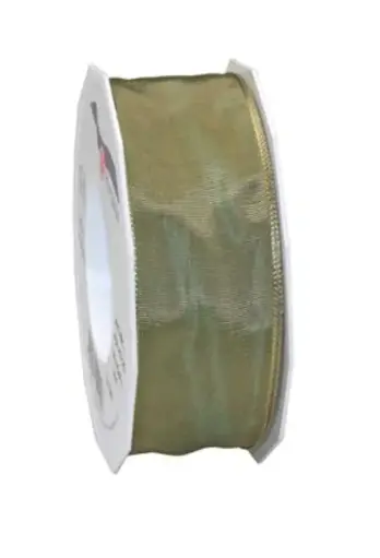 Silk Ribbon - Antique Green