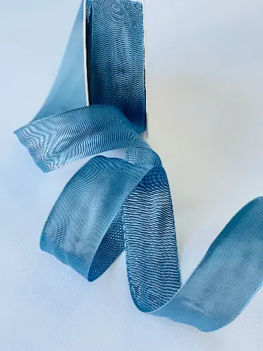 [4669] Silk Ribbon - Steel Blue