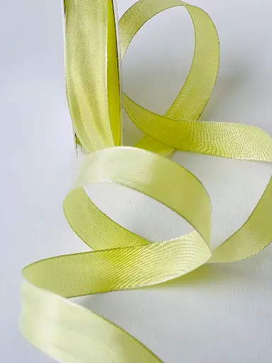 [4647] Silk Ribbon - Light Yellow