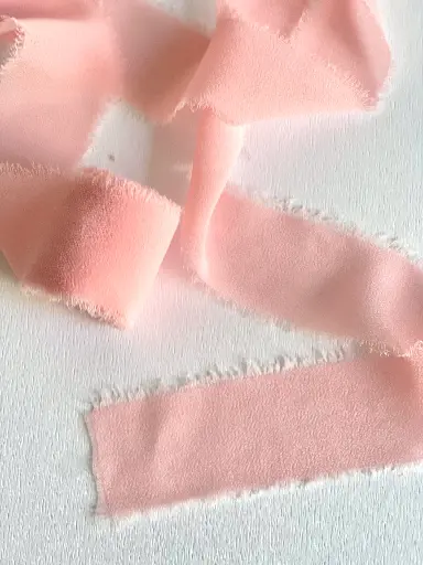 [4627] Chiffon Deshilachado - Rosa